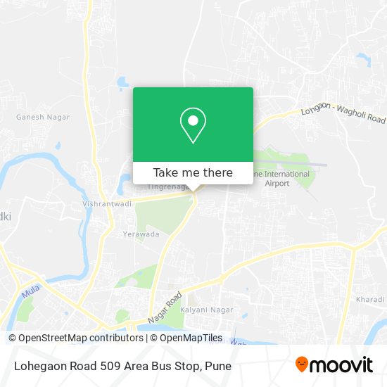 Lohegaon Road 509 Area Bus Stop map