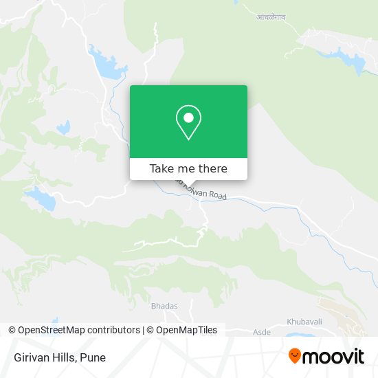 Girivan Hills map