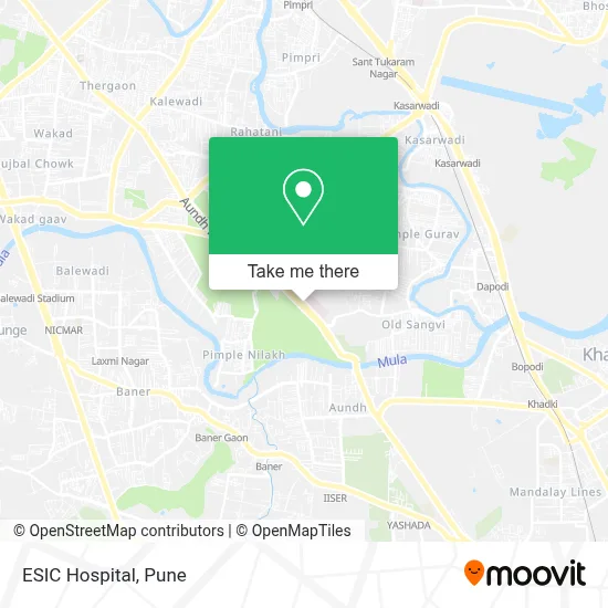ESIC Hospital map