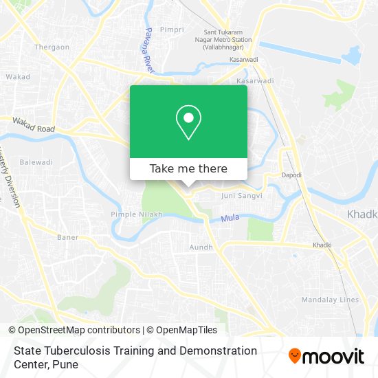 State Tuberculosis Training and Demonstration Center map
