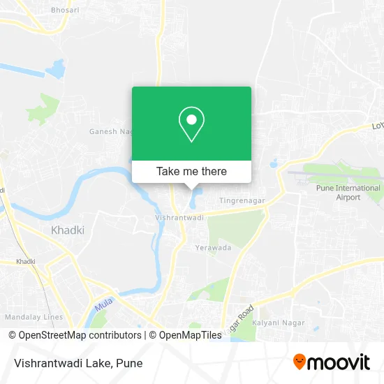 Vishrantwadi Lake map