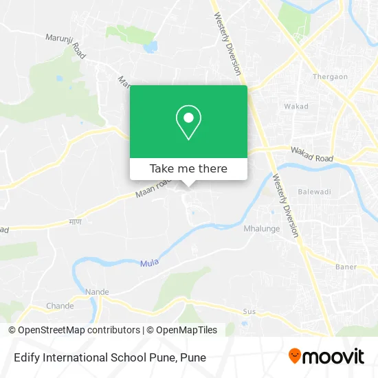 Edify International School Pune map