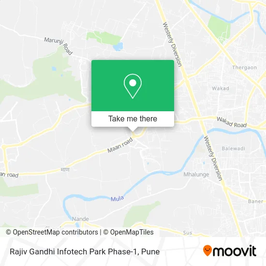 Rajiv Gandhi Infotech Park Phase-1 map