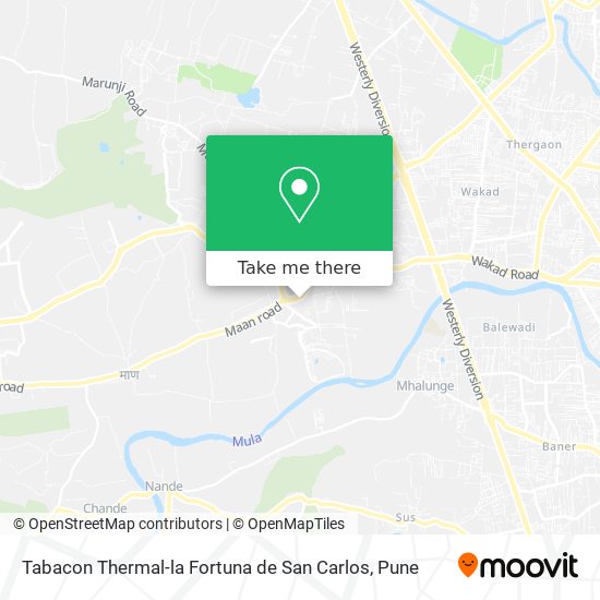 Tabacon Thermal-la Fortuna de San Carlos map