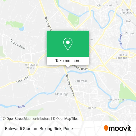 Balewadi Stadium Boxing Rink map