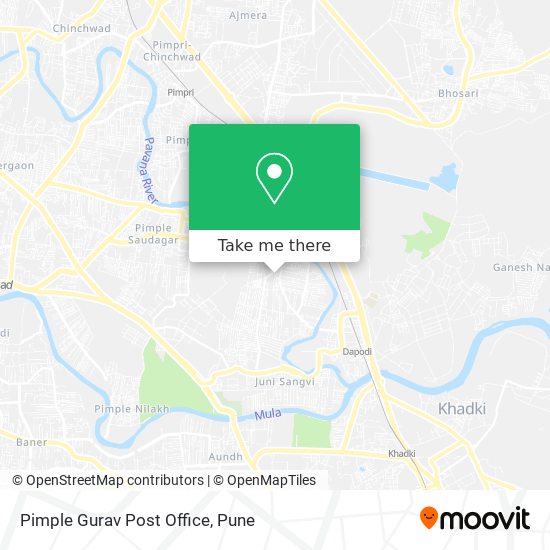 Pimple Gurav Post Office map