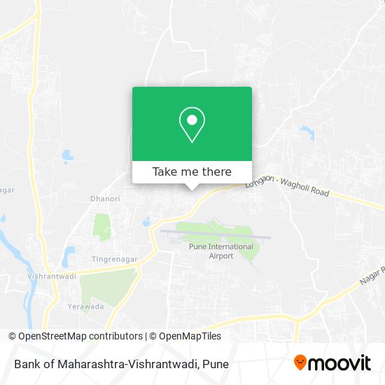 Bank of Maharashtra-Vishrantwadi map