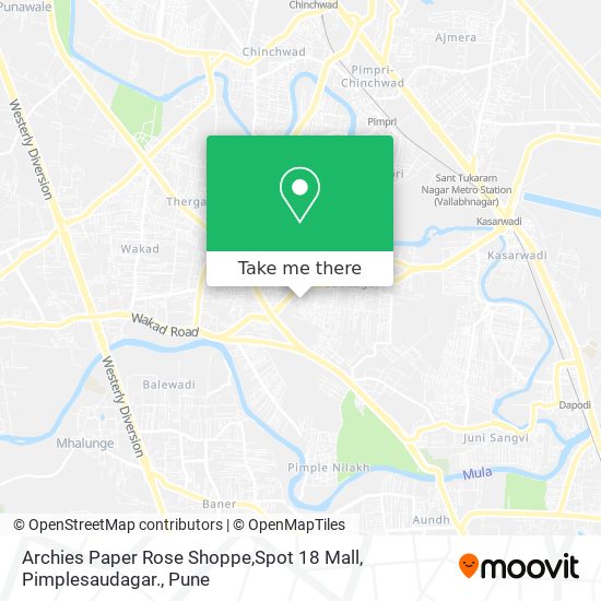 Archies Paper Rose Shoppe,Spot 18 Mall, Pimplesaudagar. map