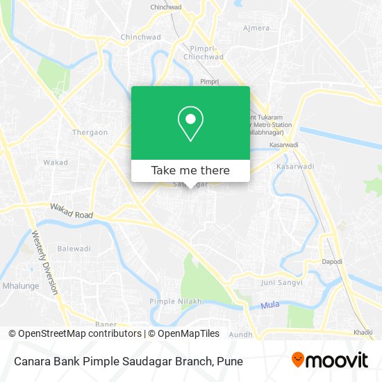 Canara Bank Pimple Saudagar Branch map