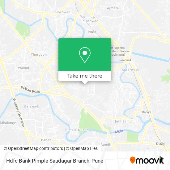 Hdfc Bank Pimple Saudagar Branch map