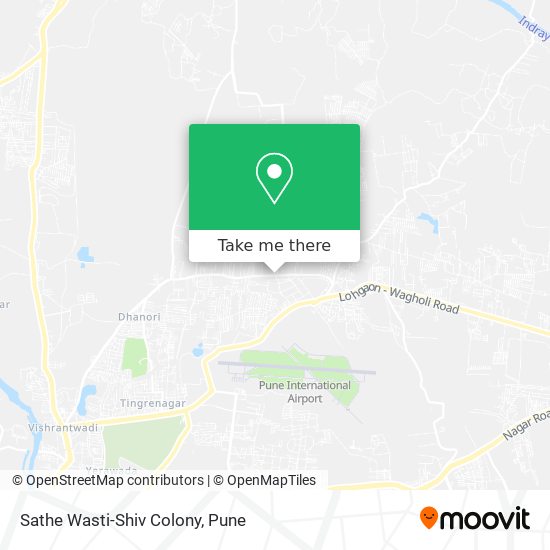 Sathe Wasti-Shiv Colony map