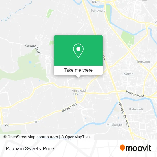 Poonam Sweets map