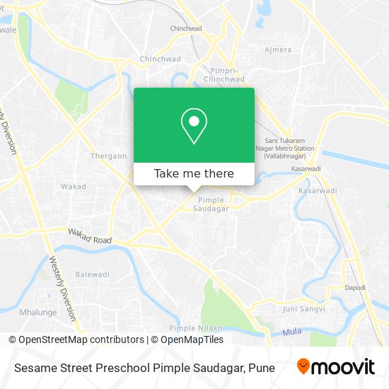 Sesame Street Preschool Pimple Saudagar map