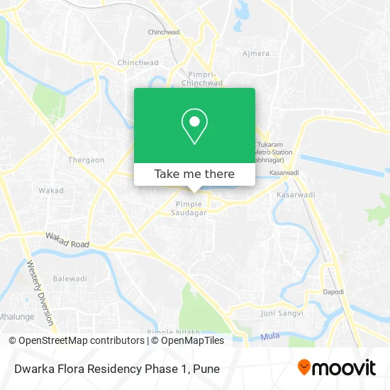 Dwarka Flora Residency Phase 1 map