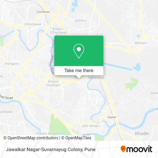Jawalkar Nagar-Suvarnayug Colony map