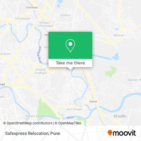 Safexpress Relocation map