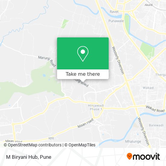 M Biryani Hub map