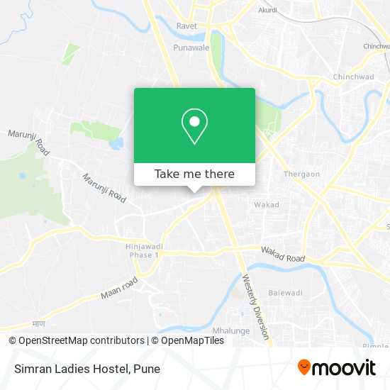 Simran Ladies Hostel map