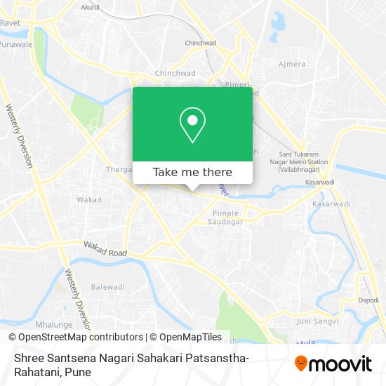 Shree Santsena Nagari Sahakari Patsanstha-Rahatani map