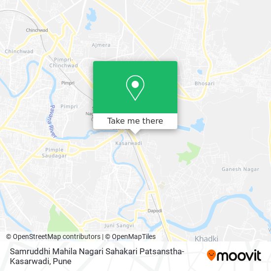 Samruddhi Mahila Nagari Sahakari Patsanstha-Kasarwadi map