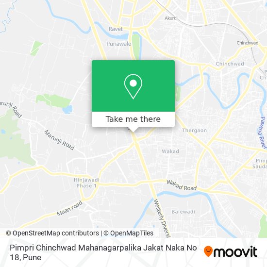 Pimpri Chinchwad Mahanagarpalika Jakat Naka No 18 map