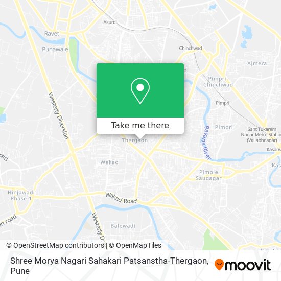 Shree Morya Nagari Sahakari Patsanstha-Thergaon map