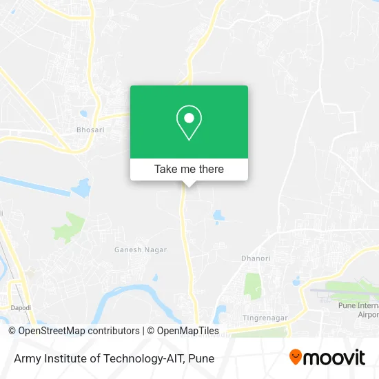 Army Institute of Technology-AIT map