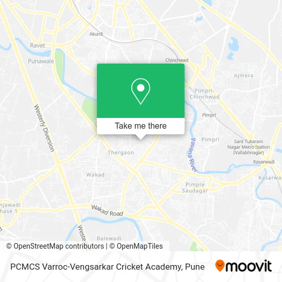 PCMCS Varroc-Vengsarkar Cricket Academy map