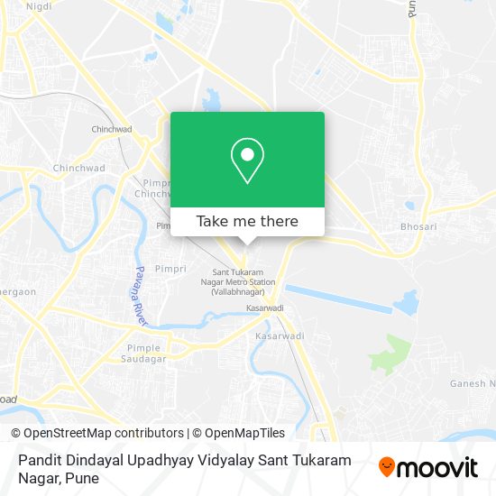 Pandit Dindayal Upadhyay Vidyalay Sant Tukaram Nagar map