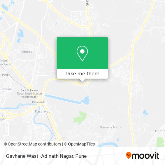 Gavhane Wasti-Adinath Nagar map