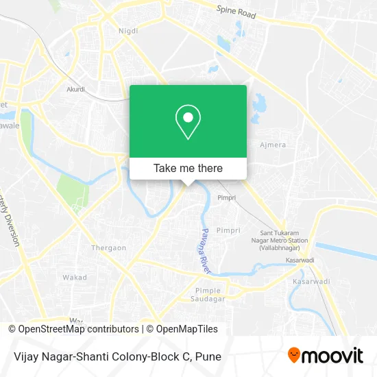 Vijay Nagar-Shanti Colony-Block C map
