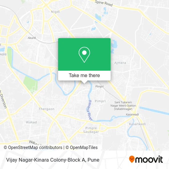 Vijay Nagar-Kinara Colony-Block A map