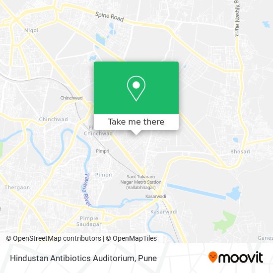 Hindustan Antibiotics Auditorium map