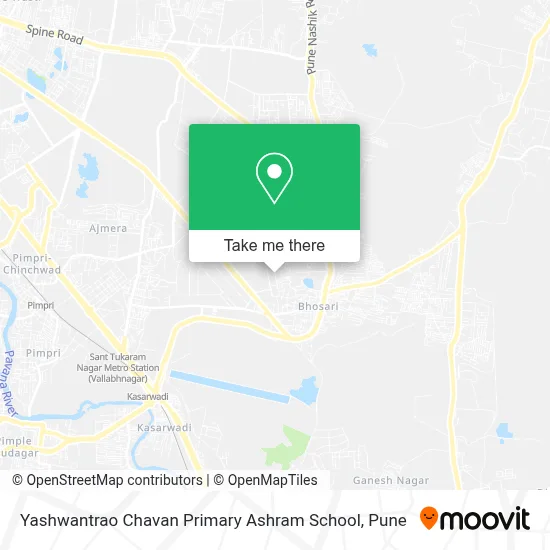 Yashwantrao Chavan Primary Ashram School map