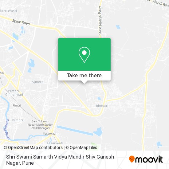 Shri Swami Samarth Vidya Mandir Shiv Ganesh Nagar map