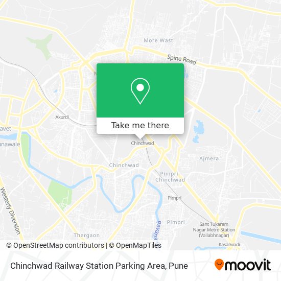 Chinchwad Railway Station Parking Area map