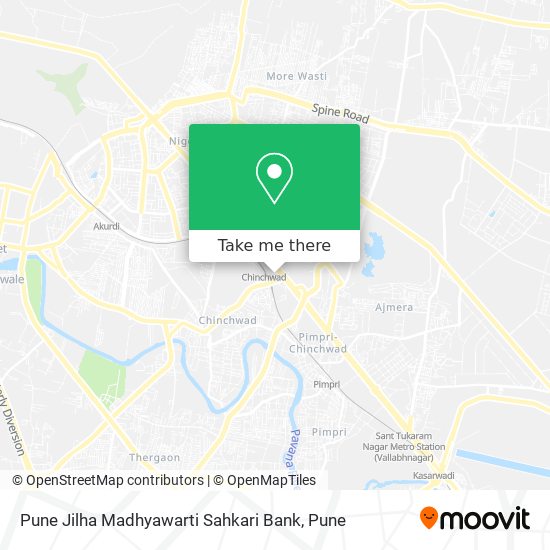 Pune Jilha Madhyawarti Sahkari Bank map