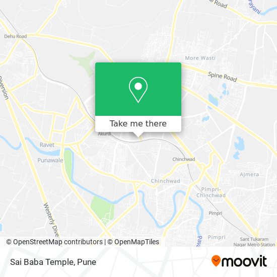 Sai Baba Temple map