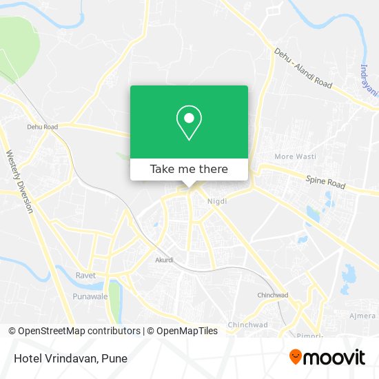 Hotel Vrindavan map