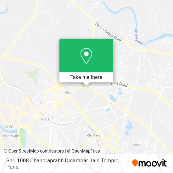 Shri 1008 Chandraprabh Digambar Jain Mandir map