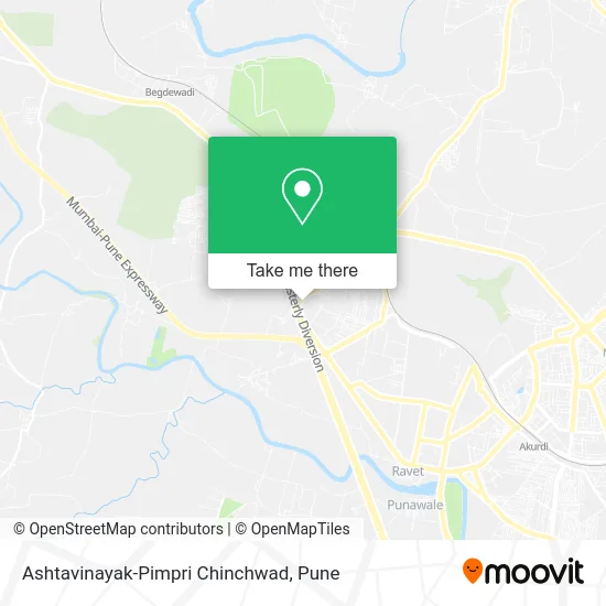 Ashtavinayak-Pimpri Chinchwad map