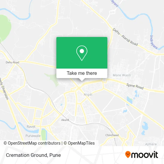 Cremation Ground map