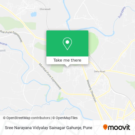 Sree Narayana Vidyalay Sainagar Gahunje map