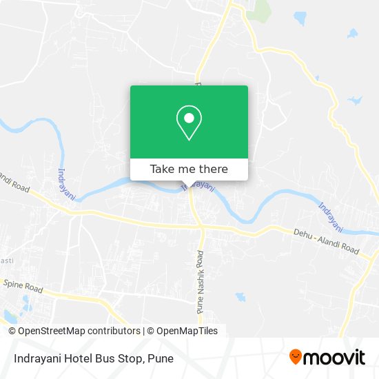 Indrayani Hotel Bus Stop map