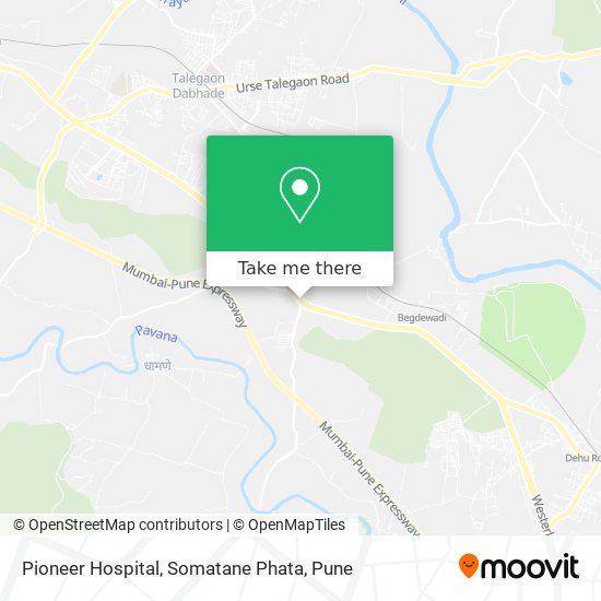 Pioneer Hospital, Somatane Phata map