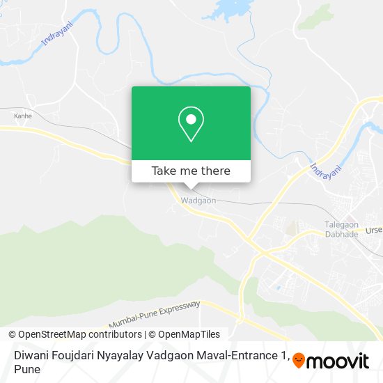 Diwani Foujdari Nyayalay Vadgaon Maval-Entrance 1 map