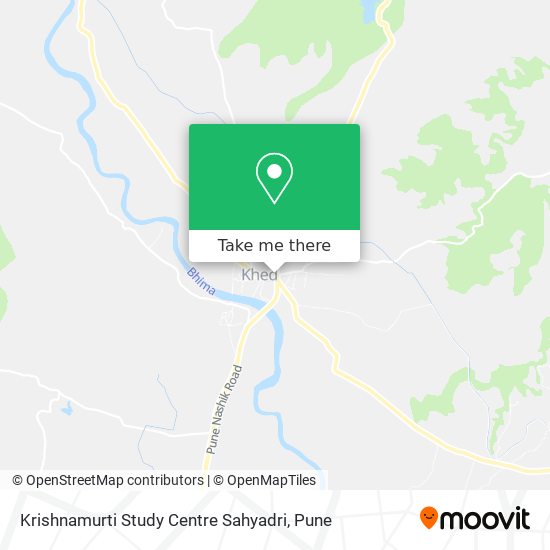 Krishnamurti Study Centre Sahyadri map
