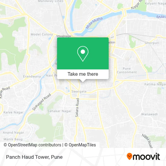 Panch Haud Tower map