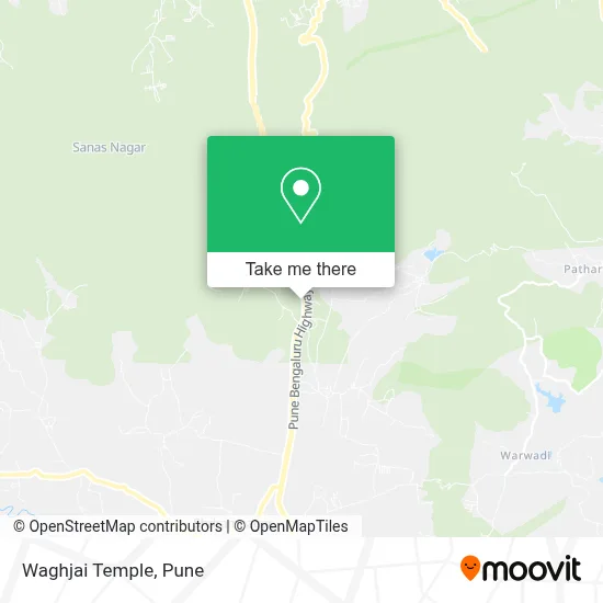 Waghjai Temple map