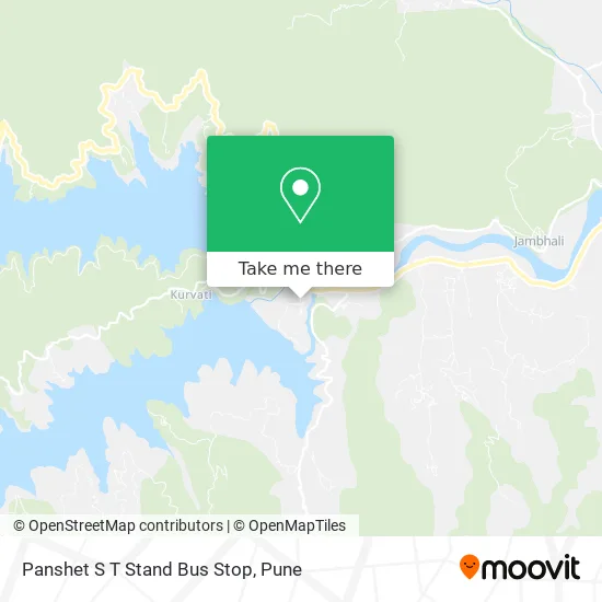 Panshet S T Stand Bus Stop map